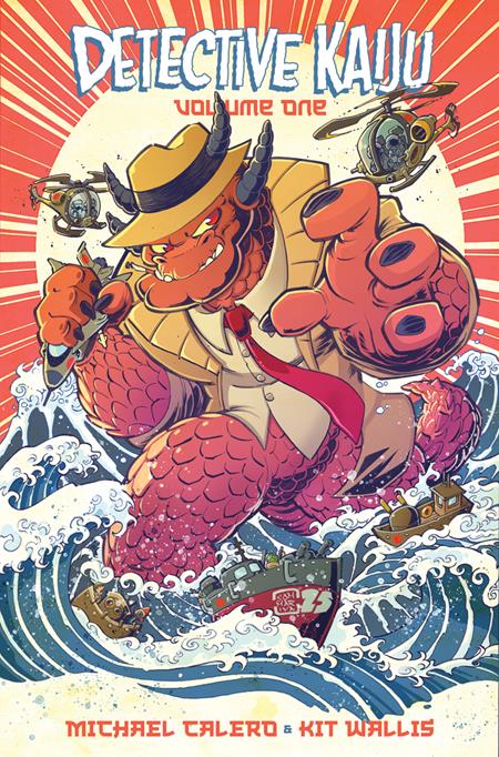 DETECTIVE KAIJU TP VOL 01 CVR B JON SOMMARIVA VAR Limited to 1000 Copies Allocations May Occur ISBN: 978196101240051999 - Release Date: 11/12/25