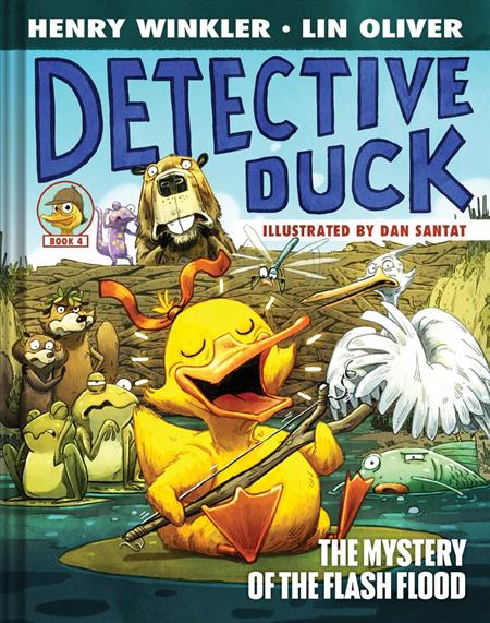 DETECTIVE DUCK ILLUSTRATED NOVEL HC VOL 04 THE MYSTERY OF THE FLASH FLOOD ISBN: 978141978051651499 - FOC DATE: 9/27/26 - Release Date: 11/4/26