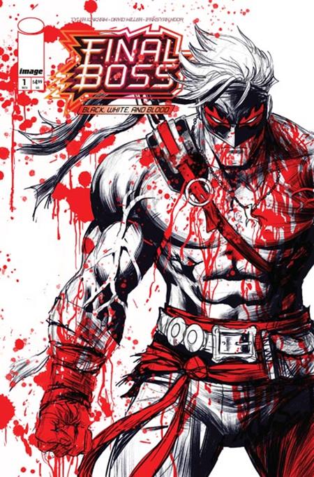 FINAL BOSS #1 BLACK WHITE AND BLOOD REPRINT CVR A TYLER KIRKHAM (MR) ISBN: 70985304937100111 - FOC DATE: 11/1/26 - Release Date: 11/25/26