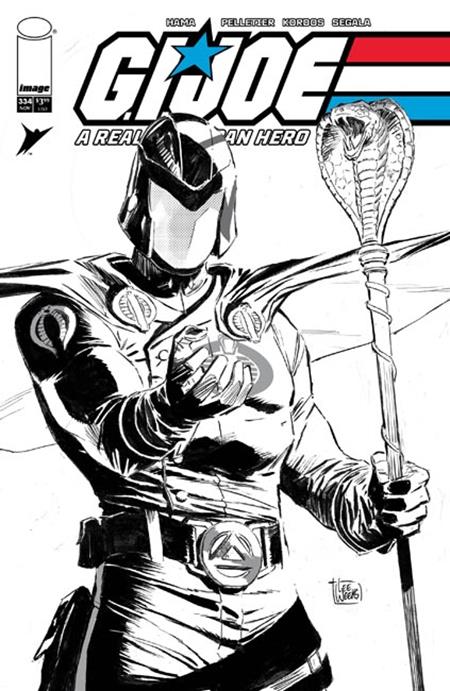 GI JOE A REAL AMERICAN HERO #334 CVR B LEE WEEKS B&W VAR ISBN: 70985303878833421 - FOC DATE: 10/18/26 - Release Date: 11/11/26