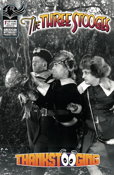 THREE STOOGES THANKSTOOGING #1 (ONE SHOT) CVR D LIMITED EDITION B&W PHOTO VAR ISBN: 78200334612400141 - FOC DATE: 10/18/26 - Release Date: 11/25/26