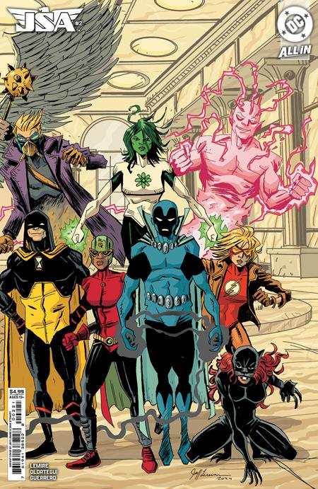 JSA #2 CVR B JEFF LEMIRE CONNECTING CARD STOCK VAR - Release Date: 12/4/24