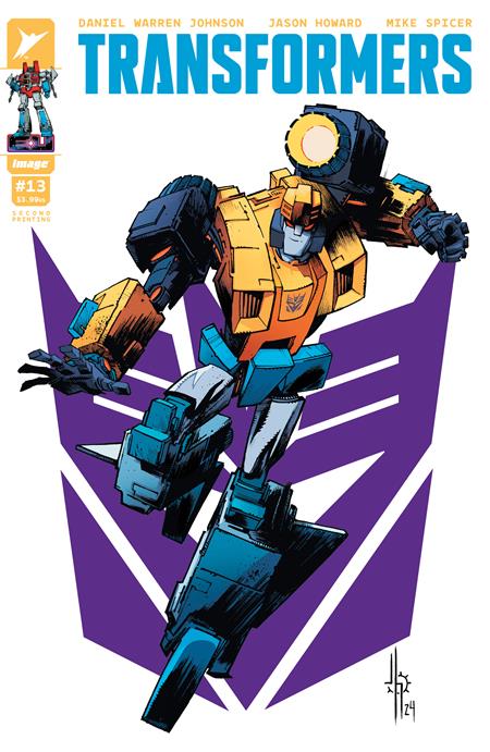 TRANSFORMERS #13 Second Printing Cvr A Jason Howard Decepticon - Release Date: 12/11/24