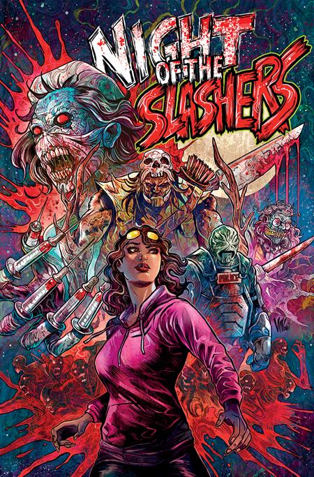 NIGHT OF THE SLASHERS #3 CVR B VINCENZO RICCARDI VAR (MR) - Release Date: 1/1/25