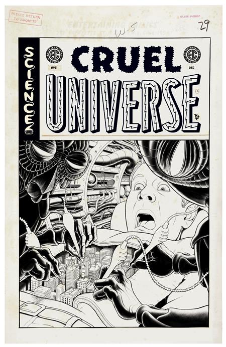 1:20 EC CRUEL UNIVERSE #5 (OF 5) CVR D INC 1:20 MALACHI WARD B&W ARTIST EDITION VAR - Release Date: 12/4/24