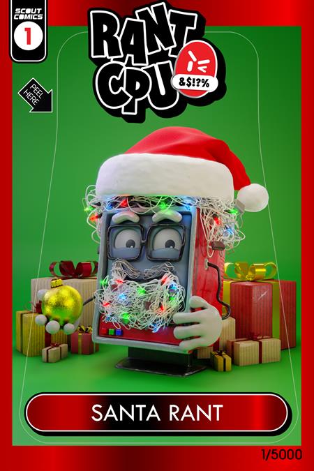 RANT CPU CHRISTMAS SPECIAL #1 (ONE SHOT) CVR B SANTA CLAUS GARBAGE PAIL KIDS HOMAGE VAR - Release Date: 12/4/24