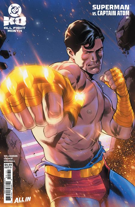 DC K.O. SUPERMAN VS CAPTAIN ATOM #1 (ONE SHOT) CVR C LUCAS MEYER CARD STOCK VAR ISBN: 76194139381000131 - Release Date: 12/3/25