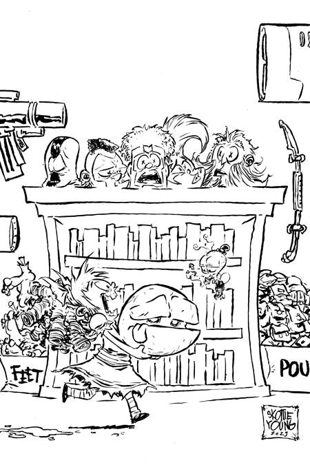 I HATE FAIRYLAND #46 CVR E SKOTTIE YOUNG YOUNGBLOOD TEAM UP B&W VIRGIN VAR (MR) ISBN: 70985301979404651 - Release Date: 12/10/25