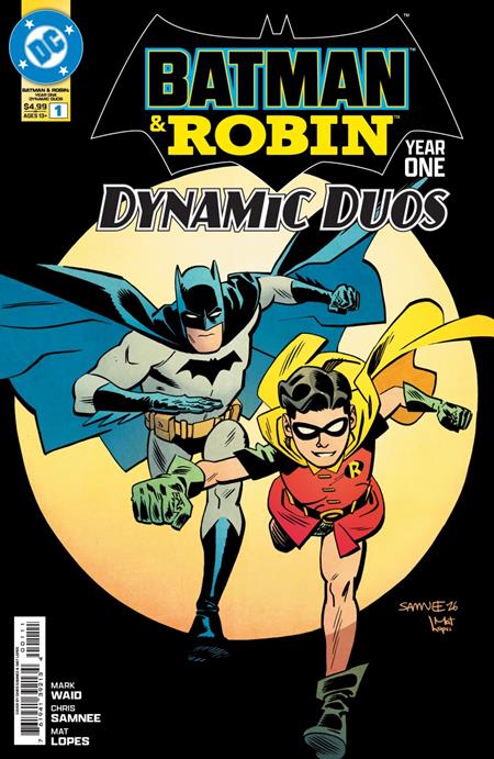 DF BATMAN & ROBIN YEAR ONE DYNAMIC DUOS #1 SILVER SIGNATURE SERIES SIGNED BY MARK WAID ISBN: 725130370433 - FOC DATE: 11/1/26 - Release Date: 1/6/27