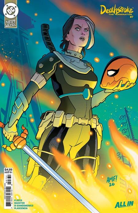 DF DEATHSTROKE THE TERMINATOR #7 VARIANT SIGNED BY TONY FLEECS ISBN: 725130370464 - FOC DATE: 11/1/26 - Release Date: 1/6/27