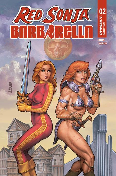 RED SONJA BARBARELLA #2 CVR A JOSEPH MICHAEL LINSNER ISBN: 72513036857702011 - FOC DATE: 11/8/26 - Release Date: 12/2/26