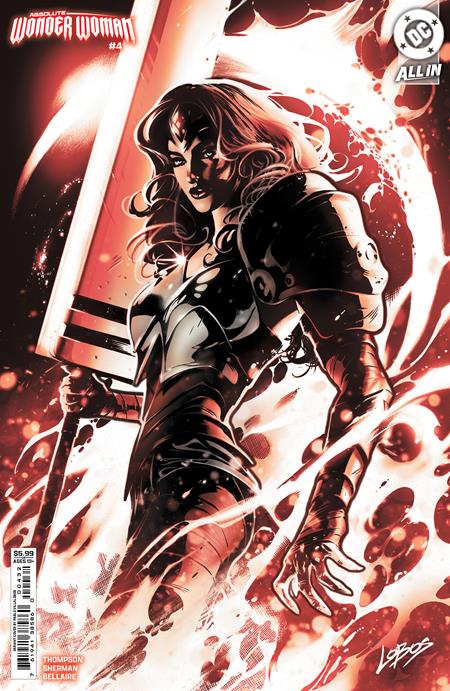 ABSOLUTE WONDER WOMAN #4 CVR F PABLO VILLALOBOS CARD STOCK VAR - Release Date: 1/22/25
