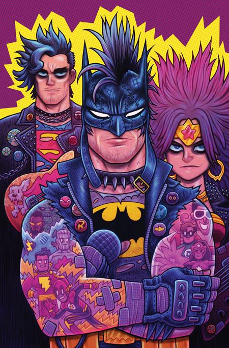 JUSTICE LEAGUE UNLIMITED #15 CVR G DAN HIPP PUNK ROCK CARD STOCK VAR (DC K.O.) ISBN: 76194138573001561 - Release Date: 1/28/26