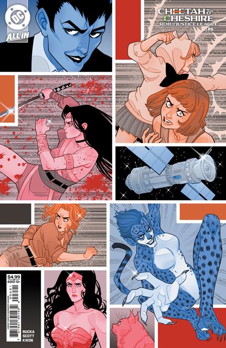 CHEETAH AND CHESHIRE ROB THE JUSTICE LEAGUE #6 (OF 6) CVR C MARGUERITE SAUVAGE CARD STOCK VAR ISBN: 76194139143400621 - Release Date: 1/7/26