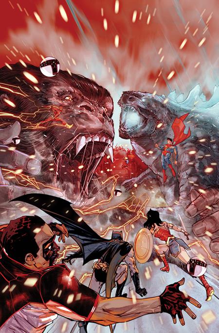JUSTICE LEAGUE VS GODZILLA VS KONG 2 #7 (OF 7) CVR D CARMINE DI GIANDOMENICO CARD STOCK VAR ISBN: 1125DC0168 - Release Date: 2/18/26