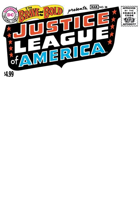 BRAVE AND THE BOLD #28 FACSIMILE EDITION CVR C BLANK CARD STOCK VAR (2026 EDITION) ISBN: 76194139494700121 - Release Date: 1/7/26