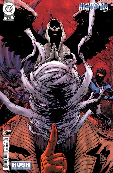 NIGHTWING #123 CVR D GIUSEPPE CAMUNCOLI HUSH CARD STOCK VAR - Release Date: 2/19/25