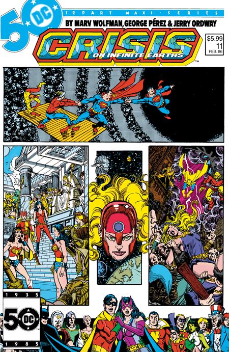 CRISIS ON INFINITE EARTHS #11 FACSIMILE EDITION CVR B GEORGE PEREZ FOIL VAR - Release Date: 2/19/25