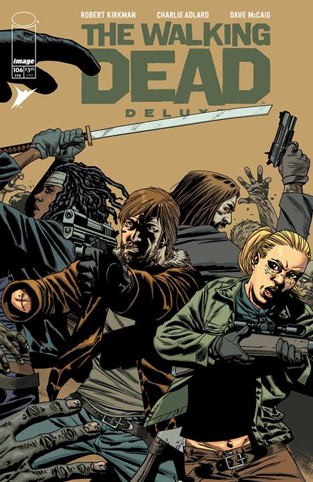 WALKING DEAD DELUXE #106 CVR B CHARLIE ADLARD & DAVE MCCAIG VAR (MR) - Release Date: 2/5/25