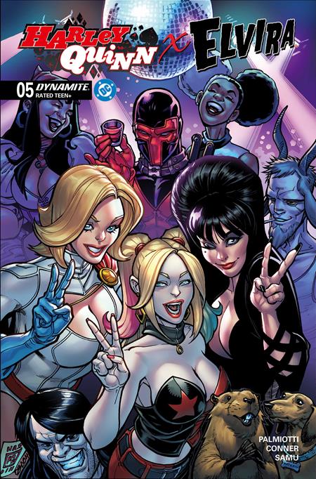 HARLEY QUINN X ELVIRA #5 CVR B CHAD HARDIN VAR ISBN: 72513035710605021 - Release Date: 2/18/26