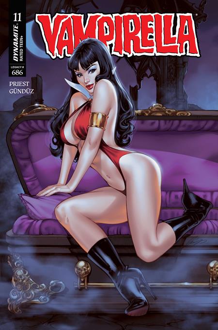 VAMPIRELLA #11 CVR D ELIAS CHATZOUDIS VAR ISBN: 72513035358011041 - FOC DATE: 2/2/26 - Release Date: 2/25/26