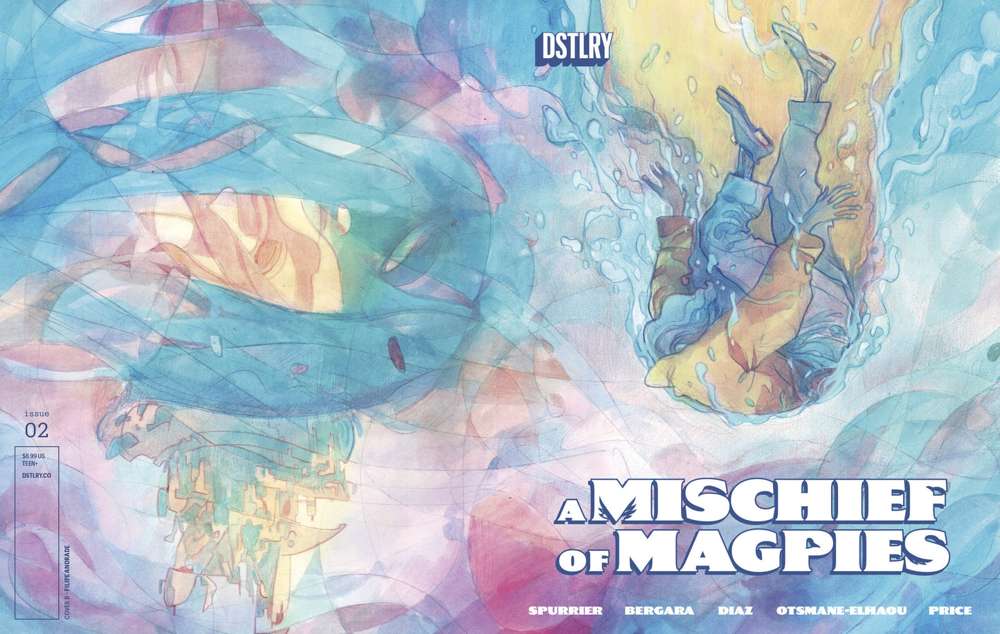 A MISCHIEF OF MAGPIES #2 CVR B FILIPE ANDRADE VARIANT ISBN: 61499847374800221 - FOC DATE: 7/26/26 - Release Date: 9/16/26