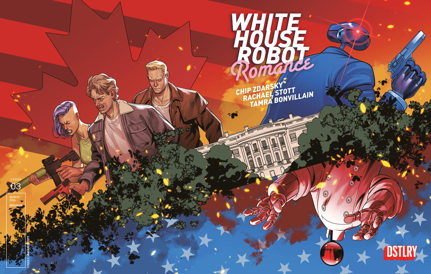 WHITE HOUSE ROBOT ROMANCE #3 CVR A RACHAEL STOTT ISBN: 61499847382300311 - FOC DATE: 5/3/26 - Release Date: 6/24/26