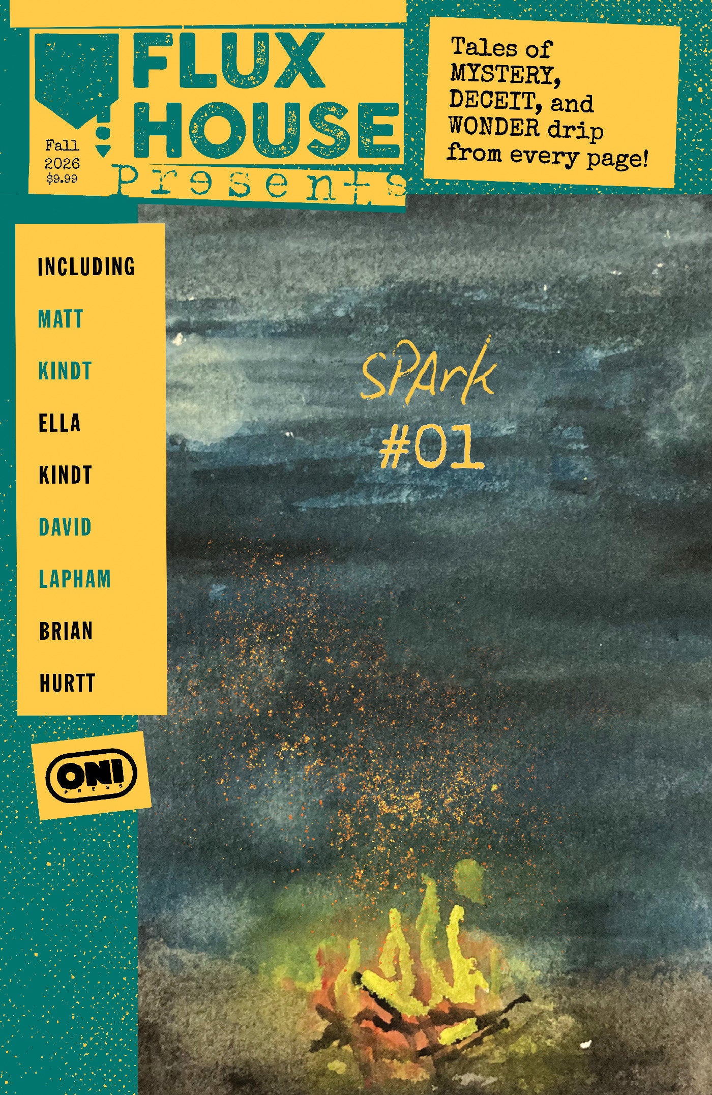 FLUX HOUSE PRESENTS #1 CVR A SHARLENE KINDT ISBN: 64985600917300111 - FOC DATE: 8/30/26 - Release Date: 10/7/26