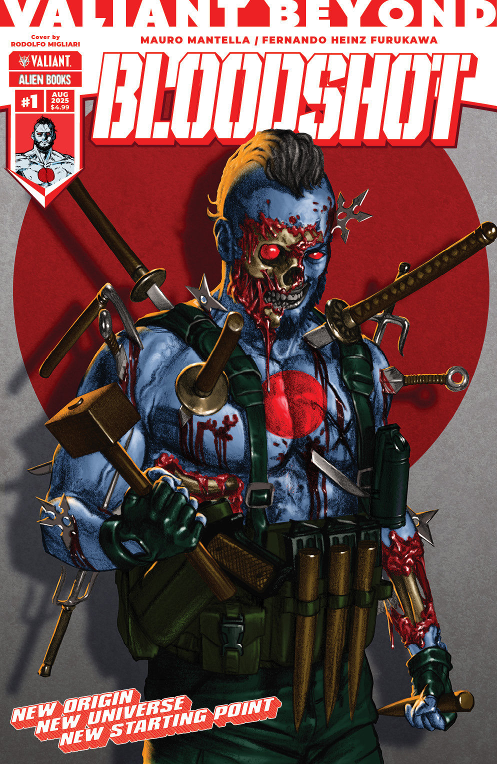 Valiant Beyond: Bloodshot #1 Cover A (Migliari) - ISBN: 73238818114800111 - Release Date: 8/13/25