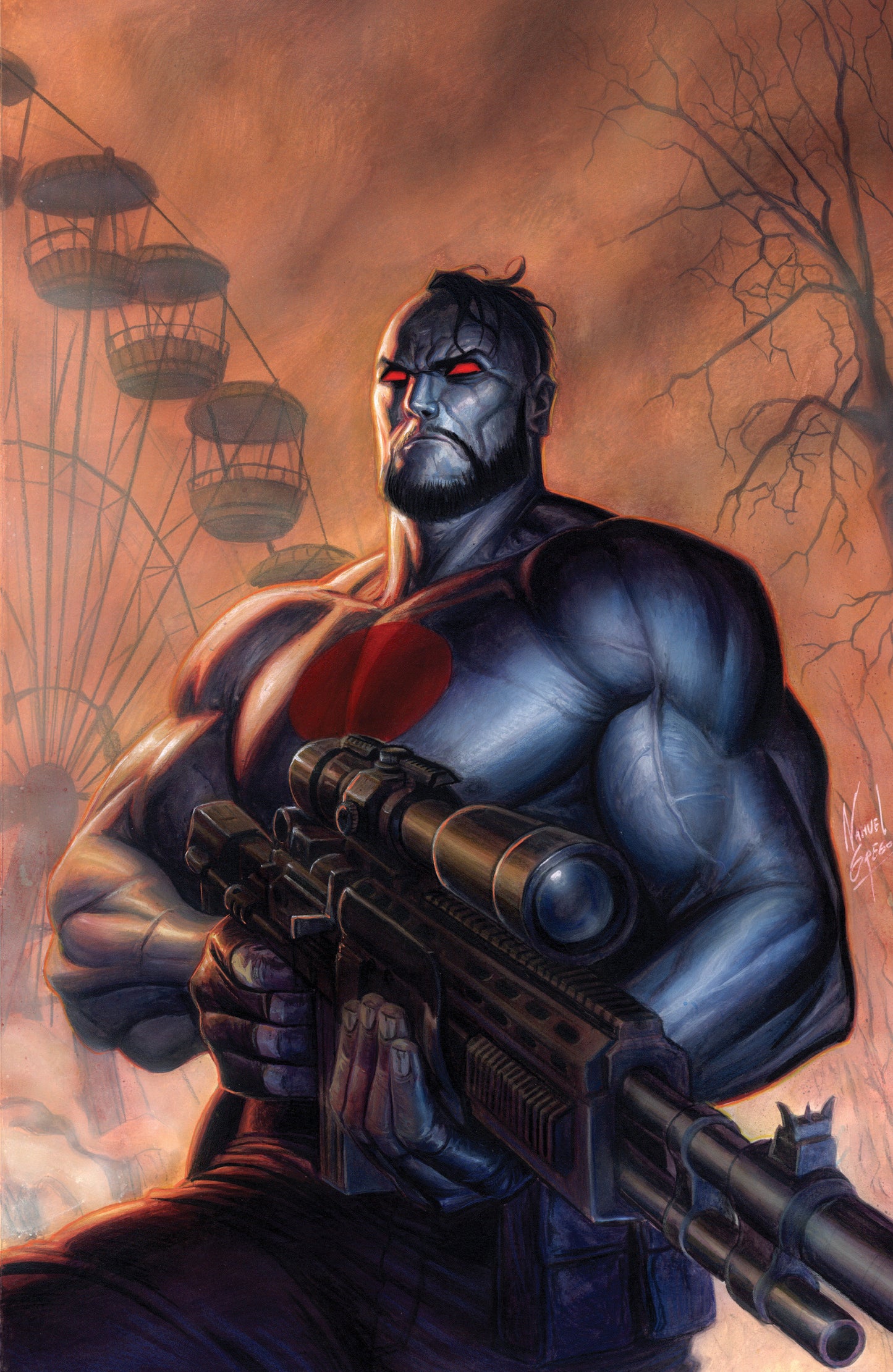 Valiant Beyond: Bloodshot #5--Man Made Hell #2 Variant C (Grego Full Art) ISBN: 73238818114800531 - FOC DATE: 6/28/26 - Release Date: 8/5/26