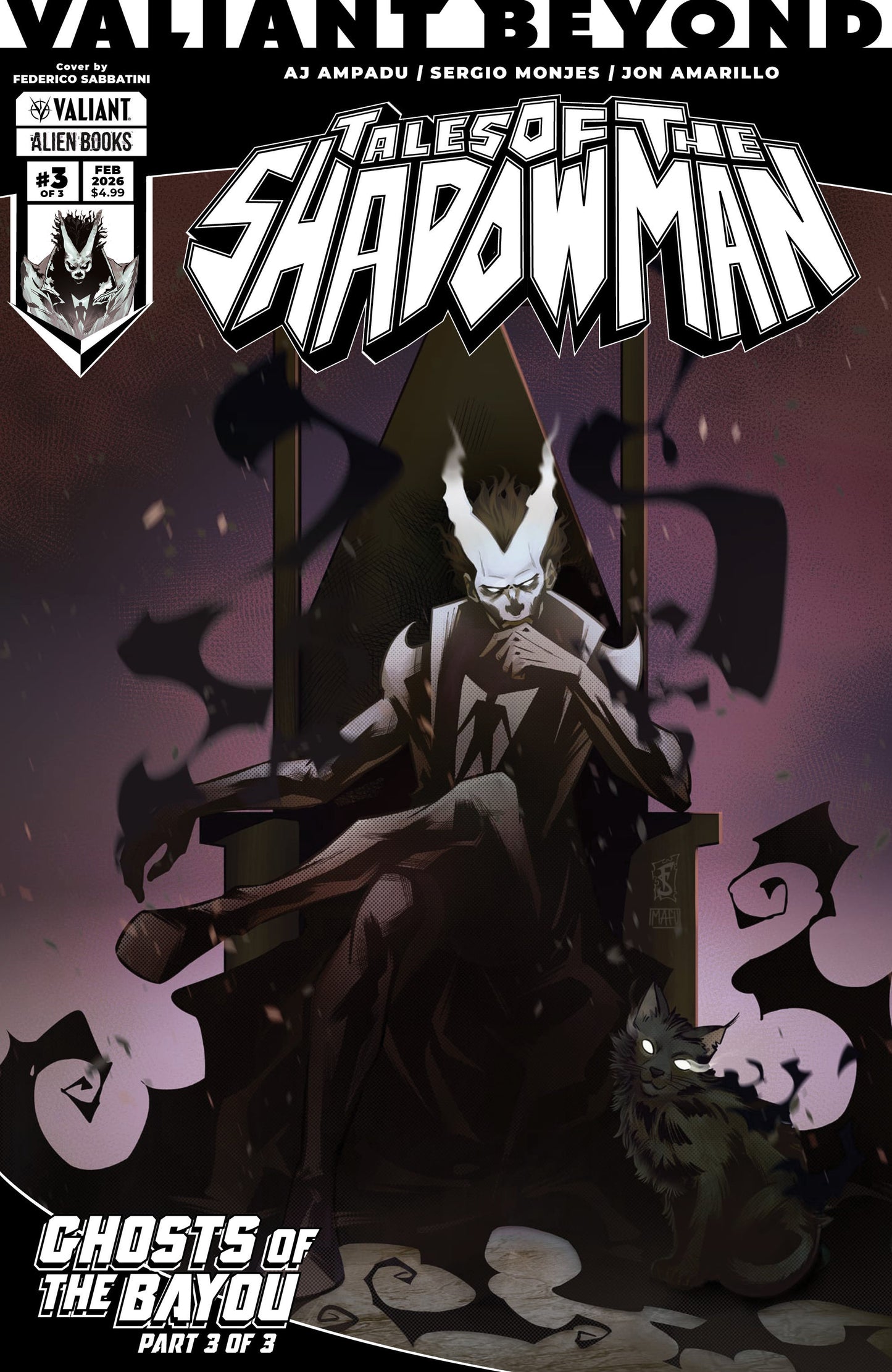 Valiant Beyond: Tales of the Shadowman #6--Ghosts of the Bayou #3 Cover A (Sabbatini) ISBN: 73238818124700611 - Release Date: 3/4/26