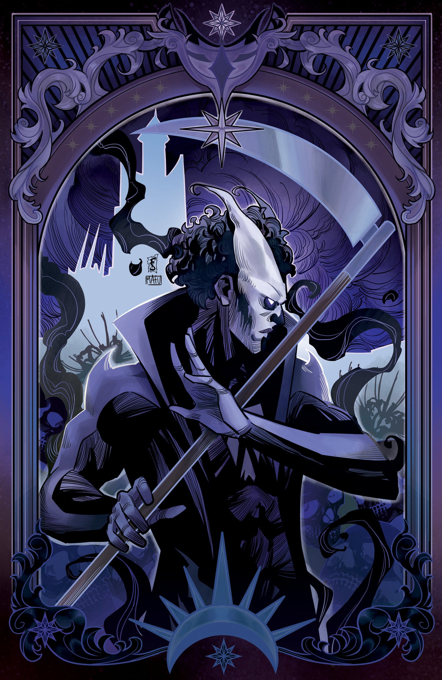 Valiant Beyond: Tales of the Shadowman Finale--Darque Legacy Variant B (Sabbatini Full Art Tarot Variant) ISBN: 73238818124701121 - FOC DATE: 9/20/26 - Release Date: 10/28/26
