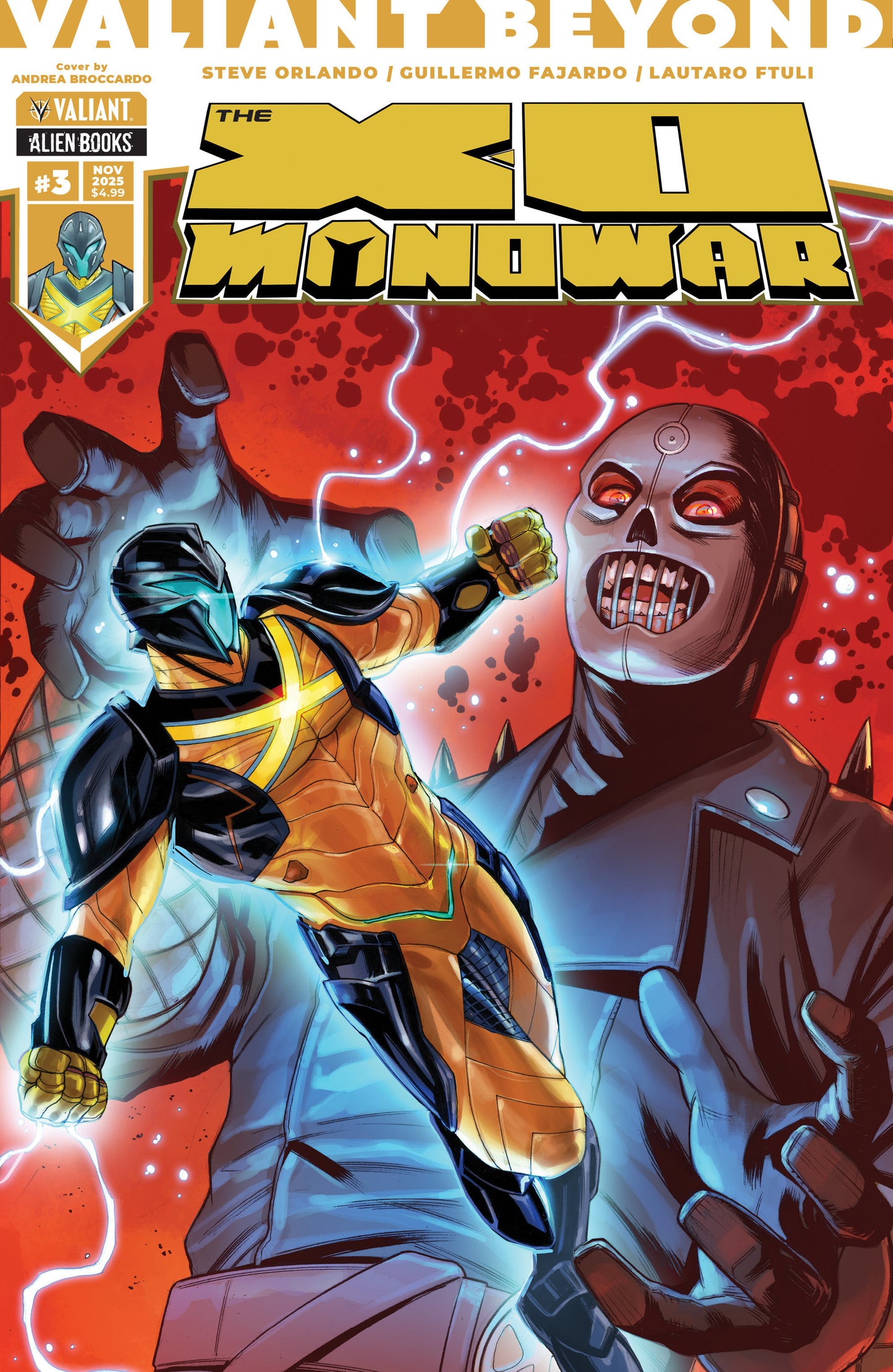 Valiant Beyond: The X-O Manowar #3 Variant B (Broccardo) ISBN: 73238818144500321 - Release Date: 11/26/25