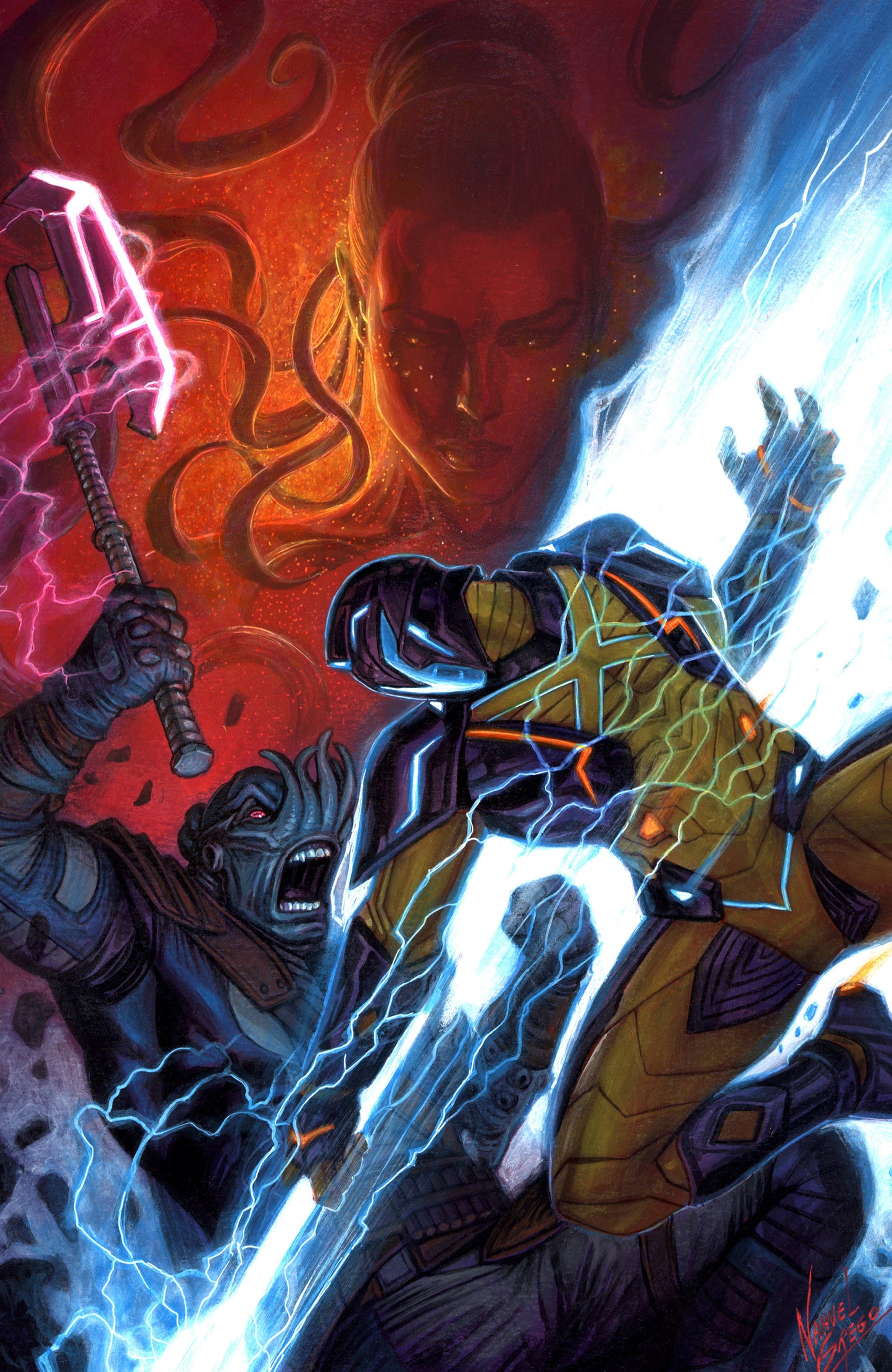 Valiant Beyond: The X-O Manowar #7--The God Hunt #3 Variant C (Grego Full Art) ISBN: 73238818144500731 - FOC DATE: 02/09/2026 - Release Date: 03/18/2026