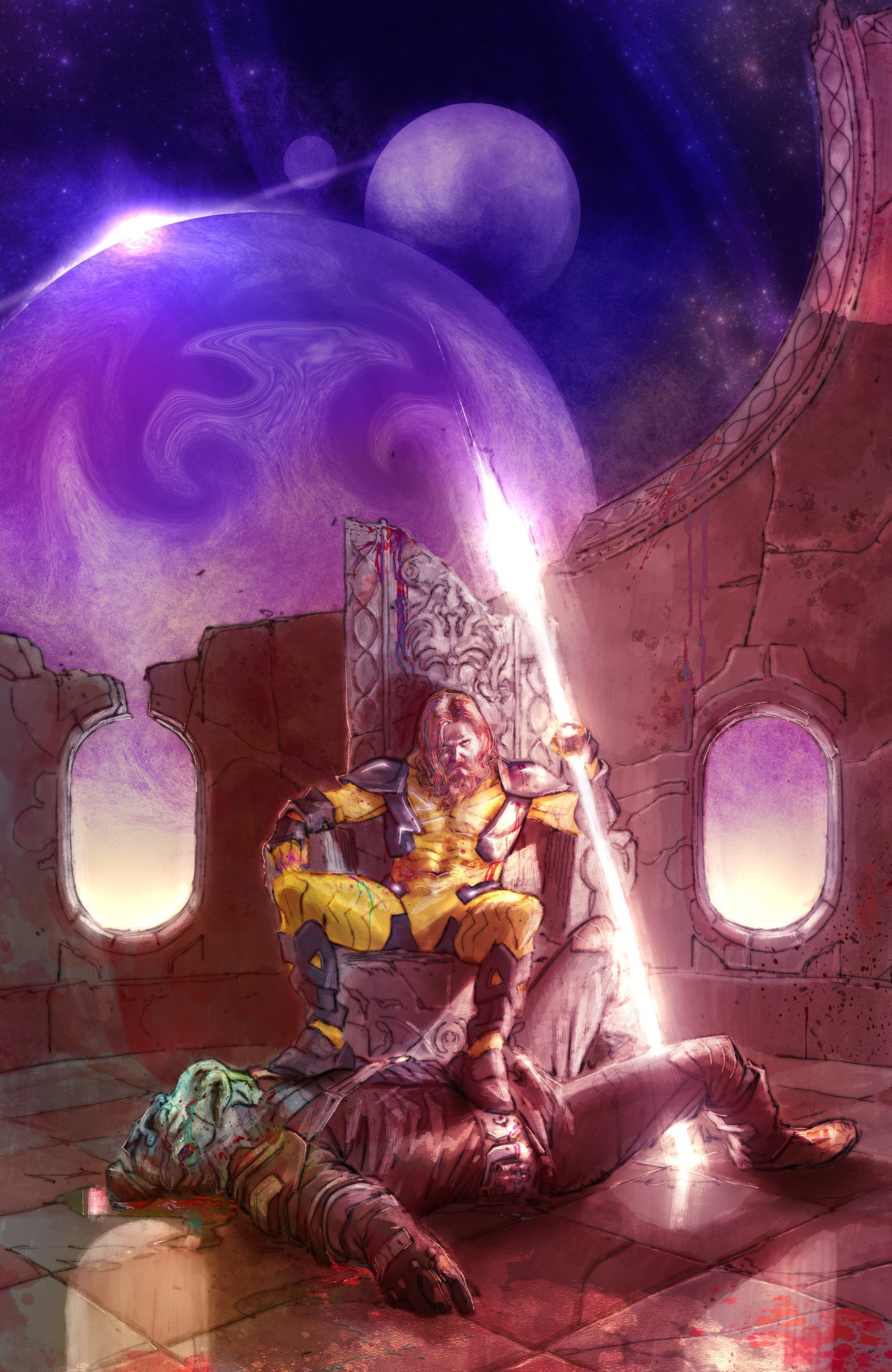 Valiant Beyond: The X-O Manowar #8--The God Hunt #4 Variant D (Bufi Full Art) ISBN: 73238818144500841 - FOC DATE: 4/19/26 - Release Date: 5/27/26