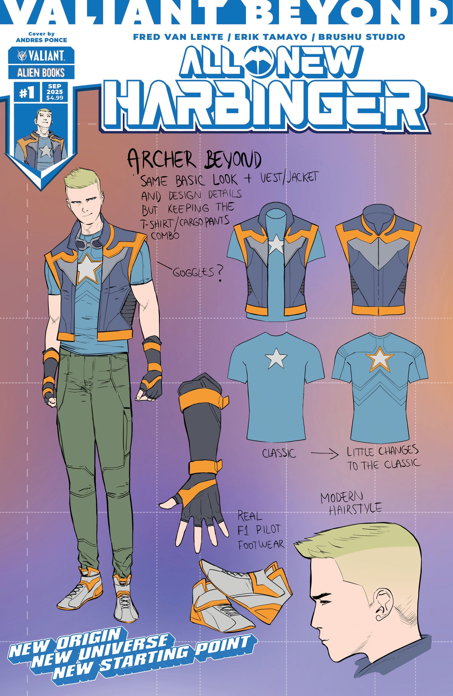 Valiant Beyond: All-New Harbinger #1 Variant D (Ponce Design Variant) - 9/10/25 - Release Date: 9/10/25