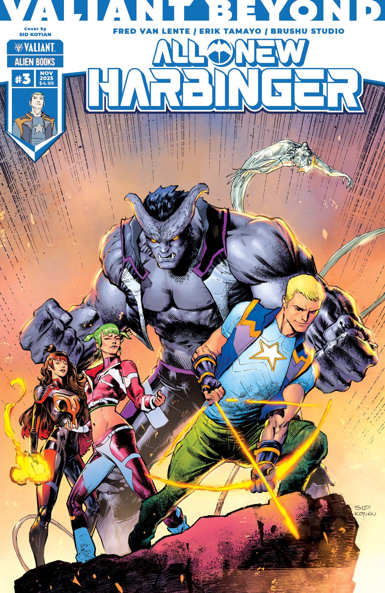 Valiant Beyond: All-New Harbinger #3 Variant B (Kotian) ISBN: 73238818204600321 - Release Date: 11/19/25