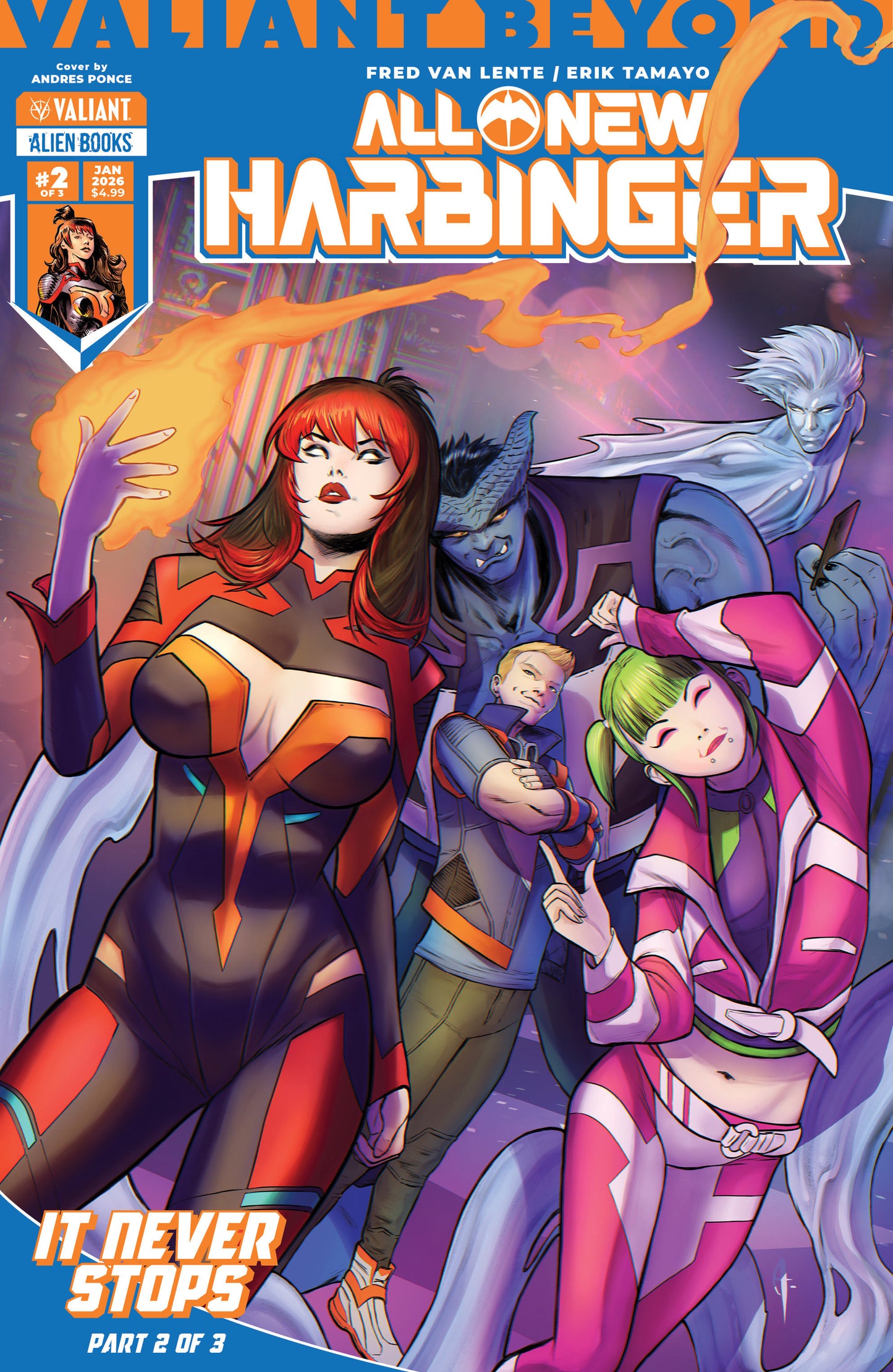 Valiant Beyond: All-New Harbinger #5--It Never Stops #2 Cover A (Ponce) ISBN: 73238818204600511 - Release Date: 3/4/26