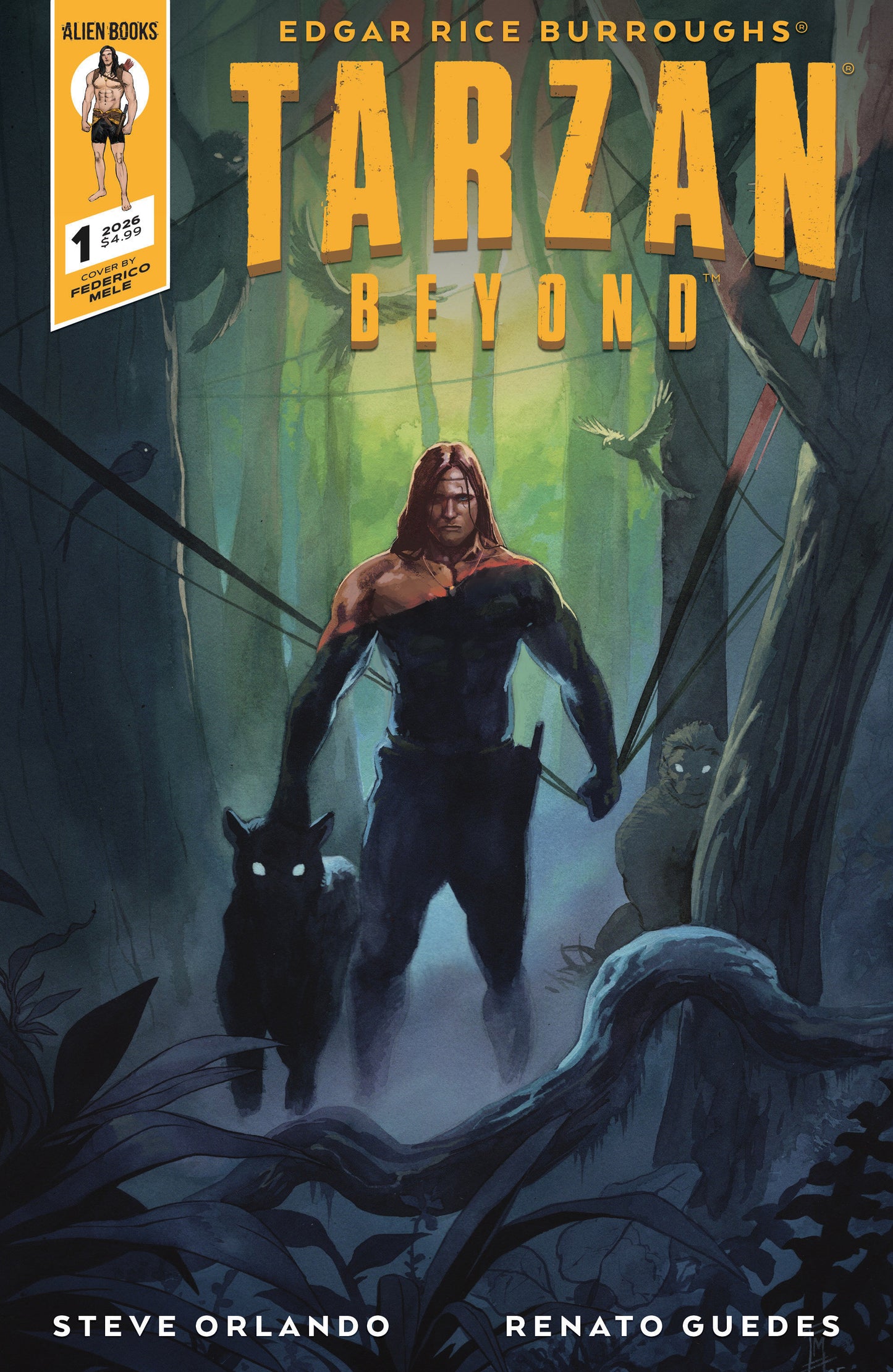 Tarzan Beyond #1 Variant B (Mele) ISBN: 73238818474300121 - FOC DATE: 5/3/26 - Release Date: 6/10/26