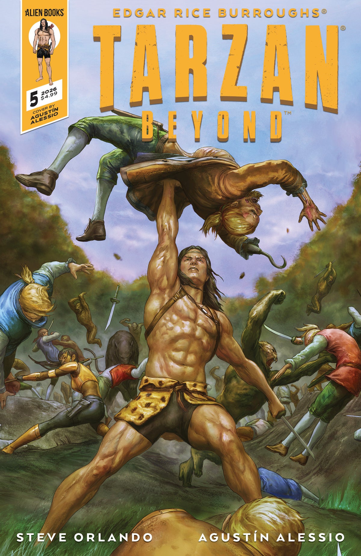 Tarzan Beyond #5 Cover A (Alessio) ISBN: 73238818474300511 - FOC DATE: 11/8/26 - Release Date: 12/23/26