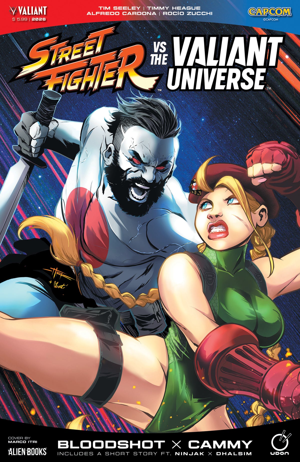 Street Fighter Vs. The Valiant Universe Special Variant C (Itri) ISBN: 73238818694500131 - FOC DATE: 6/21/26 - Release Date: 7/29/26