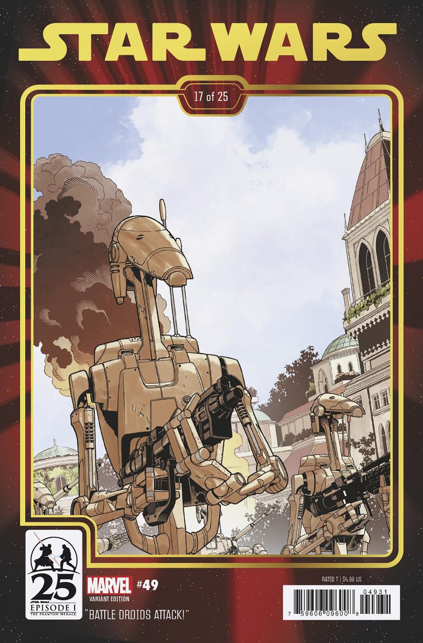 STAR WARS #49 CHRIS SPROUSE THE PHANTOM MENACE 25TH ANNIVERSARY VARIANT - Release Date: 8/21/24