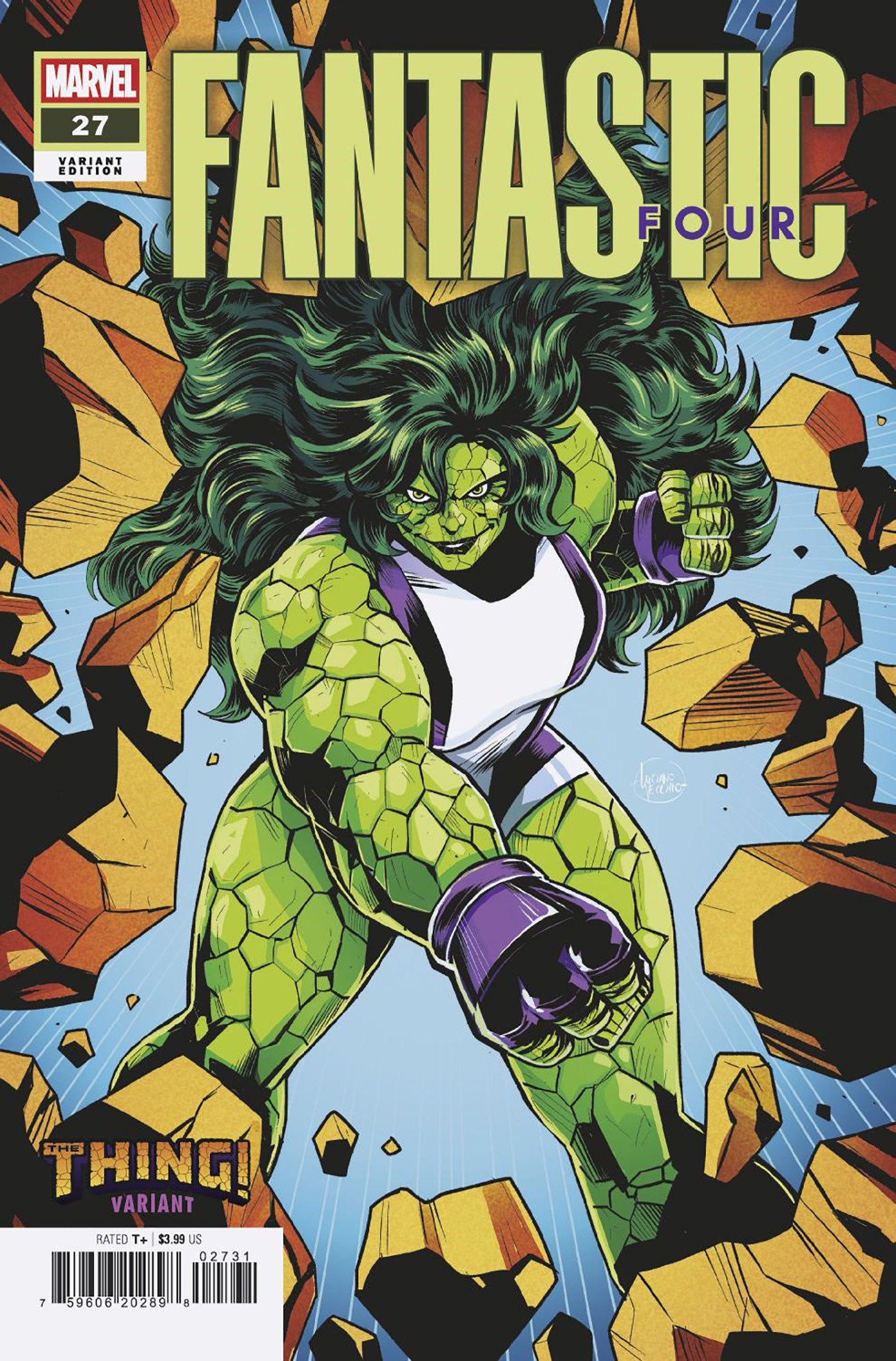 FANTASTIC FOUR #27 LUCIANO VECCHIO THE THING! VARIANT - Release Date: 12/18/24