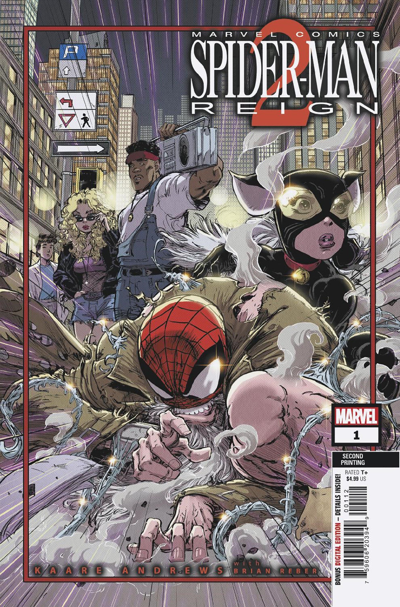 SPIDER-MAN REIGN 2 #1 KAARE ANDREWS 2ND PRINTING VARIANT - Release Date: 8/21/24