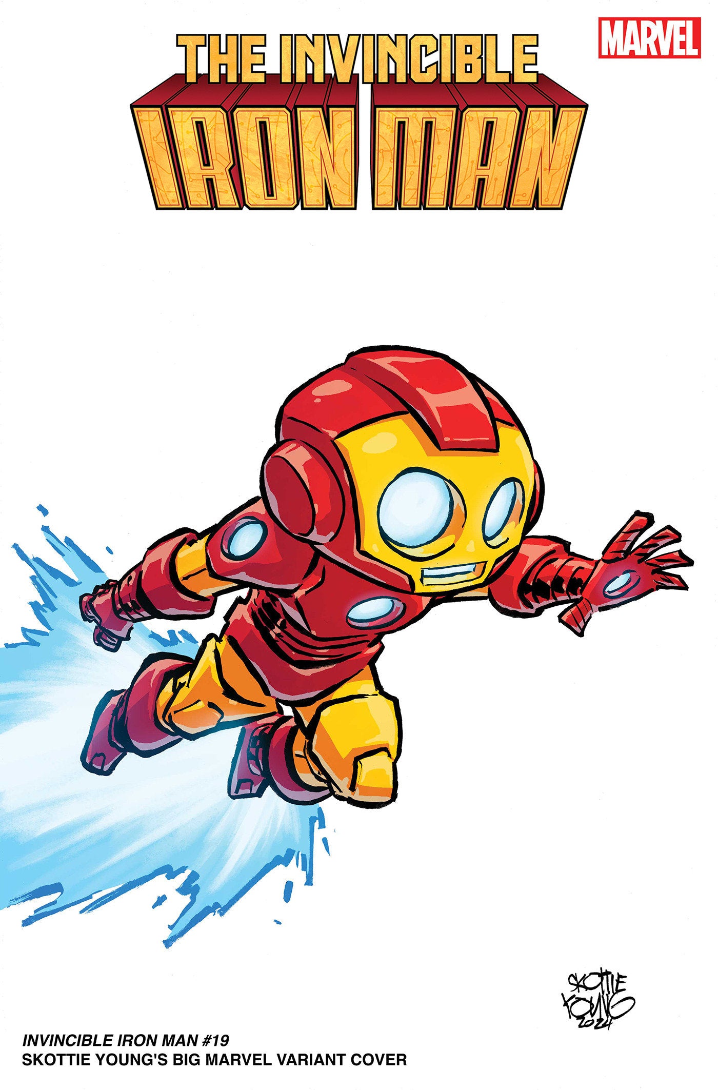 INVINCIBLE IRON MAN #19 SKOTTIE YOUNG'S BIG MARVEL VARIANT - Release Date: 6/19/24