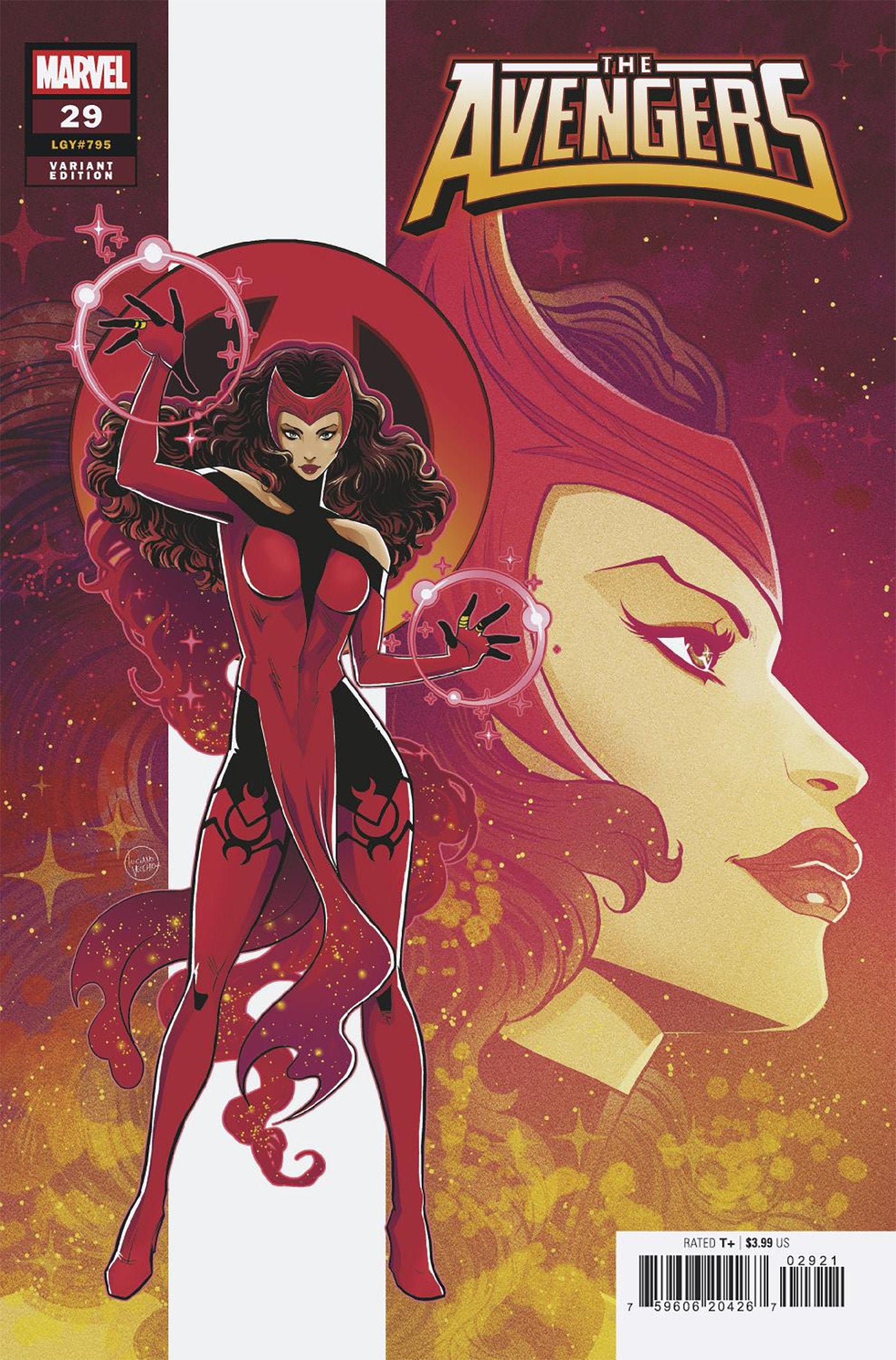 AVENGERS #29 LUCIANO VECCHIO SCARLET WITCH VARIANT - ISBN: 75960620426702921 - Release Date: 8/20/25