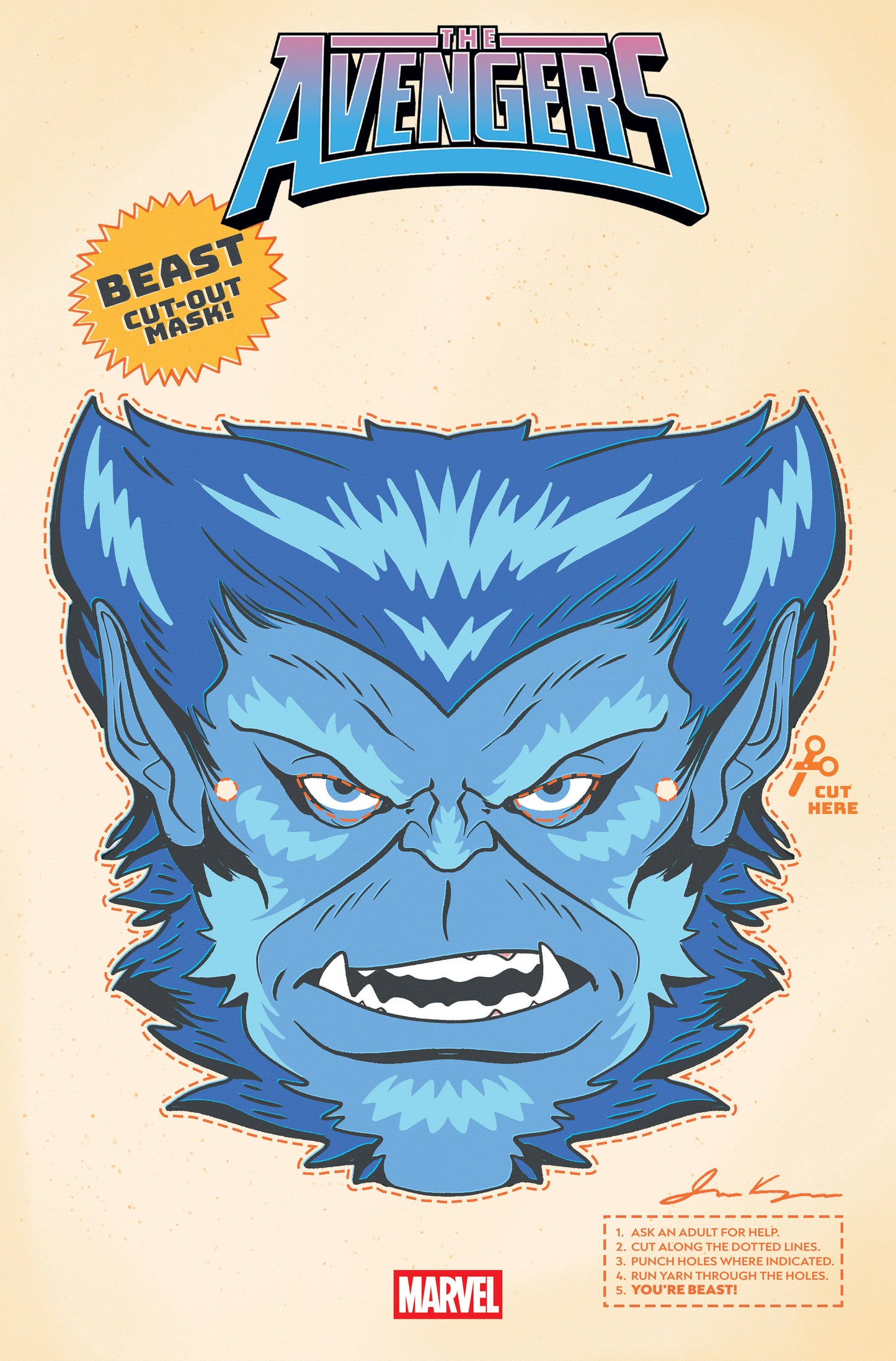 AVENGERS #30 RETRO HALLOWEEN MASK VARIANT - 9/3/25 - Release Date: 9/3/25