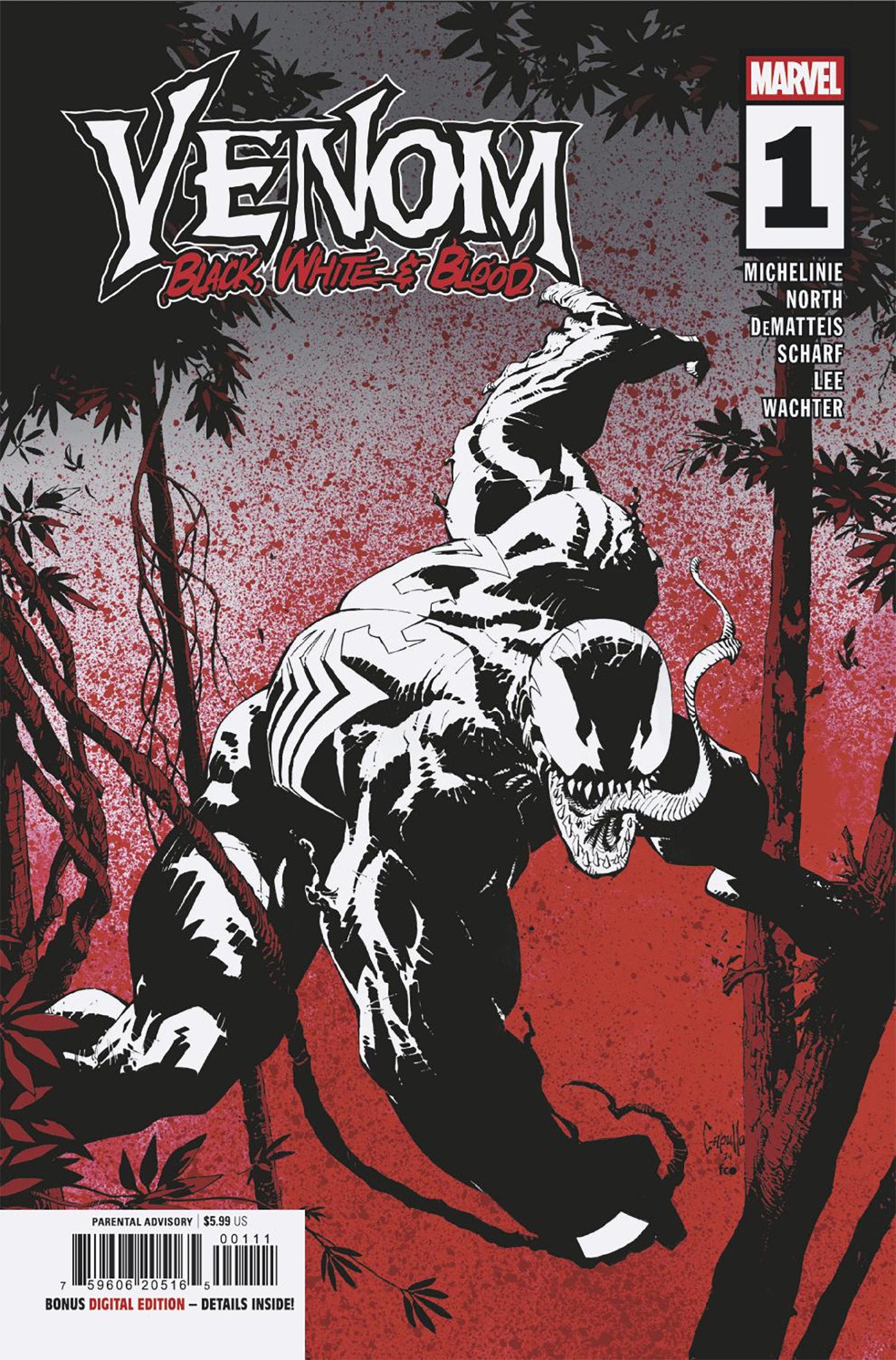 VENOM: BLACK, WHITE & BLOOD #1 - ISBN: 75960620516500111 - Release Date: 8/20/25