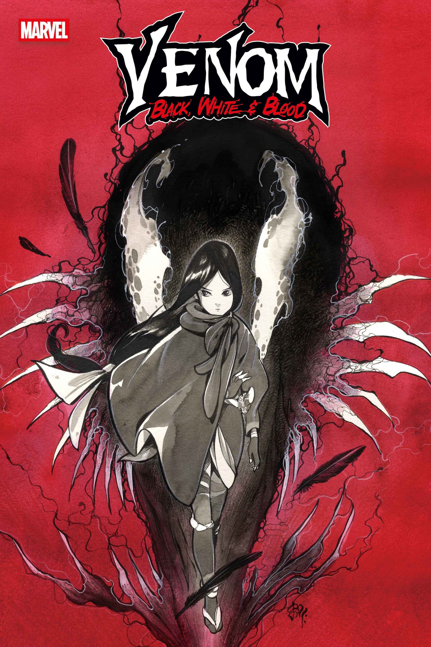 VENOM: BLACK, WHITE & BLOOD #1 PEACH MOMOKO VARIANT - ISBN: 75960620516500121 - Release Date: 8/20/25