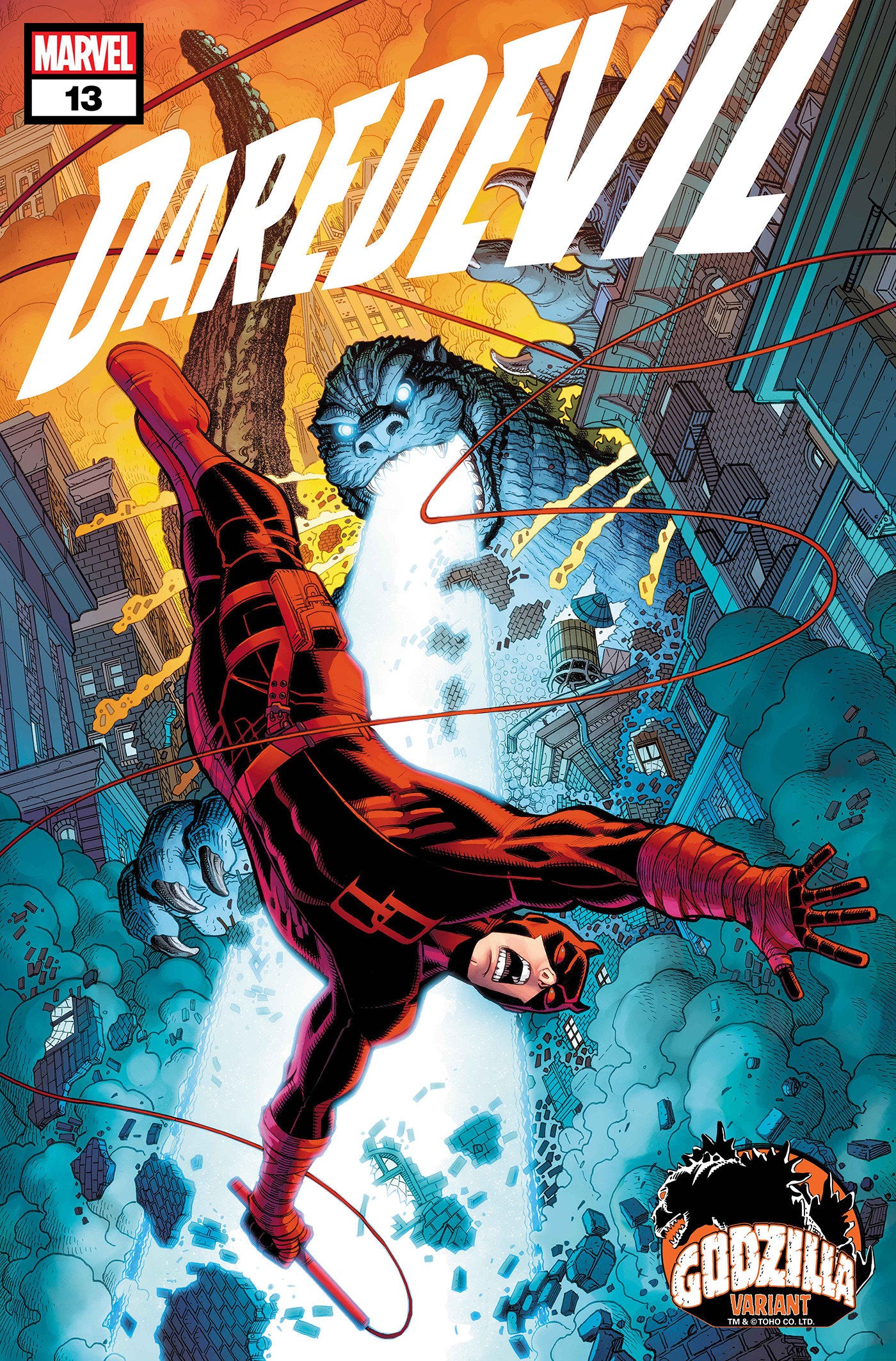 DAREDEVIL #13 NICK BRADSHAW GODZILLA VARIANT - Release Date: 9/4/24